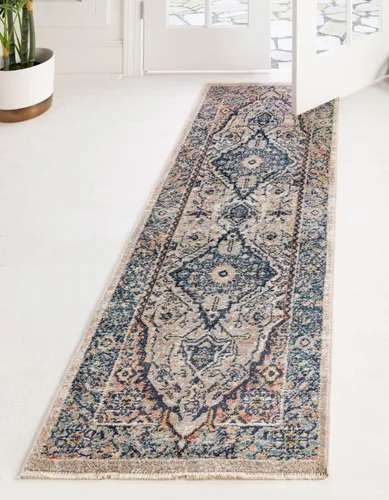Vista 26 de Unique Loom Lola Collection - Alfombra tradicional (2 pies 2 pulgadas x 3 pies 1 pulgada, rectangular, azul/gris)