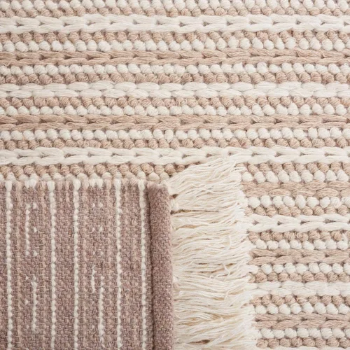 Vista 3 de SAFAVIEH Natura Collection - Alfombra de pasillo de 8 pies, color gris pardo y marfil, diseño moderno, ideal para zonas de alto tráfico en pasillo