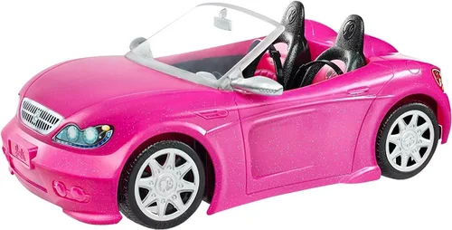 Vista 2 de Barbie DVX59 Autre Glam Convertible Sports - Vehículo de juguete para muñeca, coche rosa