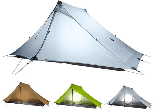 Vista 9 de 3F UL Gear Lanshan PRO Lanshan - Tienda de campaña ultraligera para 3 estaciones para 1 persona, tienda de campaña profesional impermeable