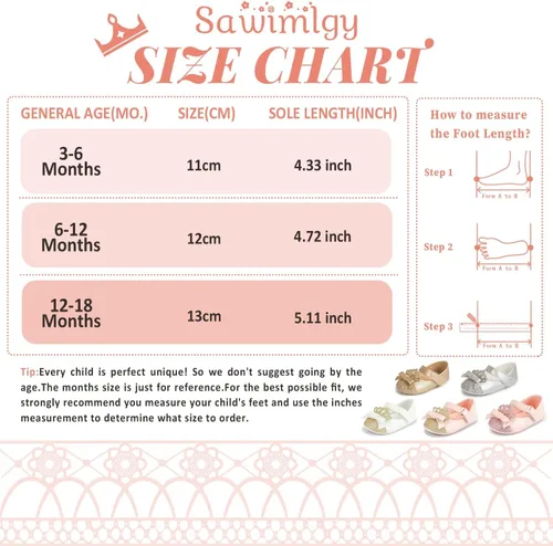 Vista 6 de Sawimlgy Zapatos de ballet Mary Jane con lentejuelas para bebé y niña, de piel sintética, para boda, fiesta, princesa, suela de goma, para niños