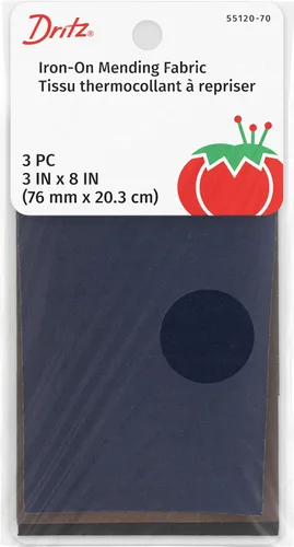 Vista 6 de Dritz Cinta reparadora termoadhesiva, 3 x 8 pulgadas, 3 unidades, colores primarios