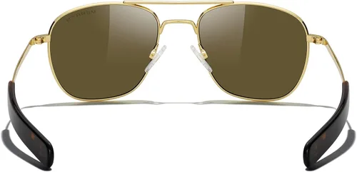 Vista 4 de MERRY'S Gafas de sol polarizadas militares clásicas cuadradas aviador para hombres o mujeres S8636