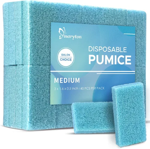 Vista 11 de Maryton Piedra Pómez Natural para Pies - Exfoliante de Lava para Pies, Herramientas de Pedicura, Removedor de Callos y Maíz de Piel Muerta para Pies
