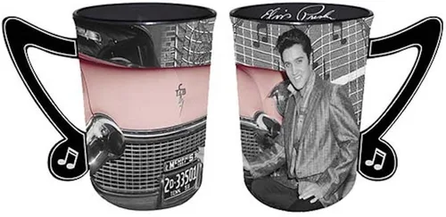 Vista 12 de Midsouth Products Taza grande de 16 oz de Elvis Presley con bandera americana del ejército