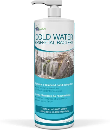 Vista 7 de Aquascape Bacterias beneficiosas de agua fría para estanques, 1 galón / 3.78 L – Mantiene el agua limpia y clara en temperaturas más frías – Seguro