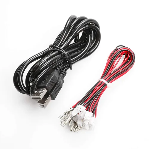 Vista 6 de Z ZOTHINGTON Zero Delay USB Encoder PC to SANWA JoystickSANWA Arcade Button for PC, MAME, Raspberry Pi, Arcade1Up - Three 5V Power Output for led