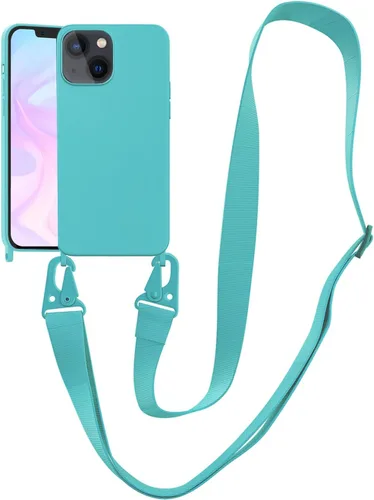 Vista 84 de Funda compatible con iPhone 8 Plus, iPhone 7 Plus/6 Plus/6S Plus con cordón, funda cruzada para iPhone con correa ajustable de silicona para iPhone