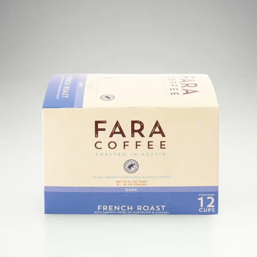 Vista 7 de Fara Coffee, Molido (tostado francés (oscuro), 12 oz)