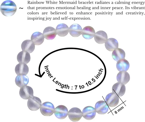 Vista 53 de Amazing Gemstone Crystal Bracelet for Women Men's Gifts - Protection Healing Crystal Bracelet - 8mm Gemstone Beaded Stretchable Bracelet Pulseras