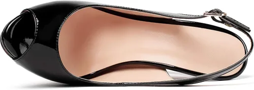 Vista 4 de YODEKS Zapatos de vestir para mujer con plataforma y tacón alto