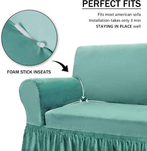 Vista 62 de NICEEC Funda para Sillón Súper Suave de 1 Pieza Gris Funda Deslizable para Sillón Elástica Universal Fundas para Sofás de Spandex para Sala de Estar