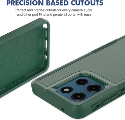 Vista 57 de Jeylly para Moto G Stylus 5G 2021 Funda con [2 Pack] Protector de Pantalla de Vidrio Templado, Protección Grado Militar Anti-Arañazos, Funda A