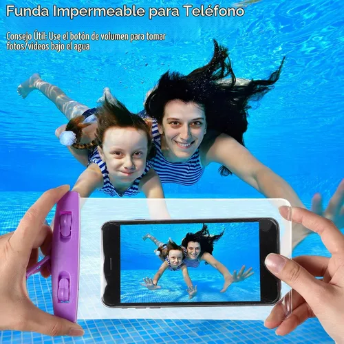 Vista 5 de Paquete de 40 bolsas universales transparentes impermeables para teléfono, coloridas
