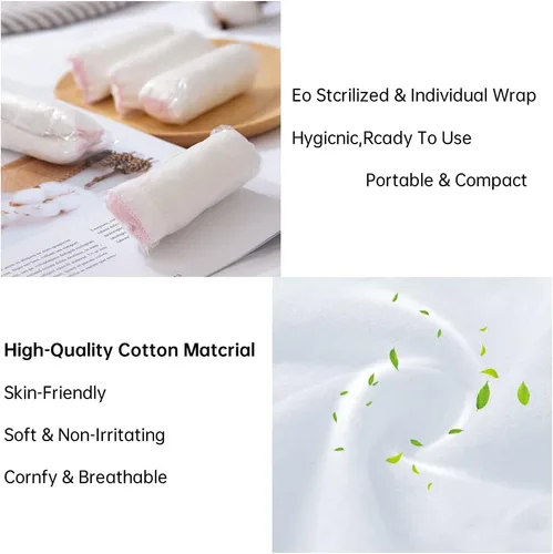 Vista 3 de 20105 Pack Women's Disposable 100% Cotton Underwear Ladies Briefs Panties for Travel Hotel Spa Hospital Stays Emergencies
