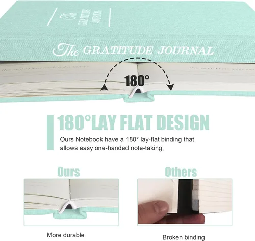 Vista 5 de Diario de gratitud, afirmaciones diarias con formato guiado simple, planificador de vida sin fecha, planificador diario, para ti, más felicidad