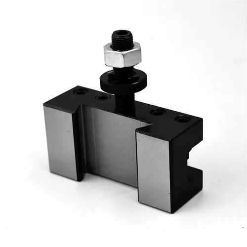 Vista 7 de AXA 250-101T - Soporte para herramientas de pistón de torno CNC, juego de postes de herramienta de cambio rápido, mini torno, poste de herramienta