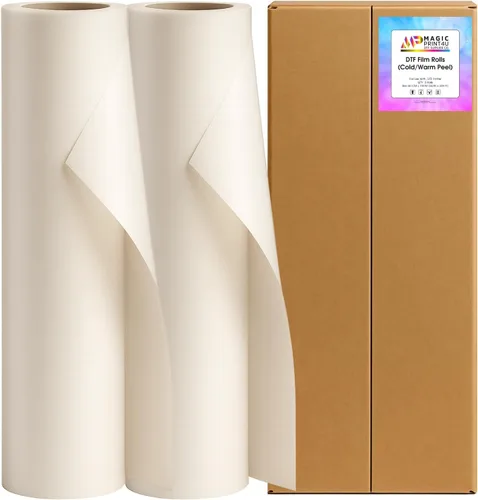 Vista 10 de MagicPrint4U Rollo de película de transferencia DTF de 24 pulgadas x 328 pies, hojas de PET transparentes para impresión directa a película,