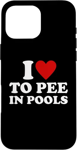 Vista 18 de iPhone 13 I Love To Pee In Pools I Heart To Pee In Pool Case