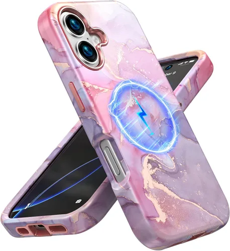 Vista 12 de Magsafe - Funda protectora para iPhone 13/14, a prueba de golpes, a prueba de caídas, funda inalámbrica para parachoques, protección híbrida Flor