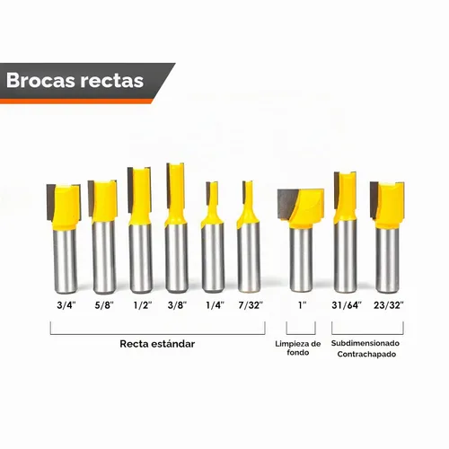 Vista 3 de Juego de brocas de router de 1/2 pulgada de vástago - BAIDETS Kit profesional de 70 piezas de brocas de carburo de 1/2 pulgada para carpintería