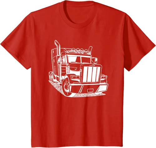 Vista 53 de Diesel Big Rig 18 Wheeler - Camiseta de camionero para camionero, Negro, S