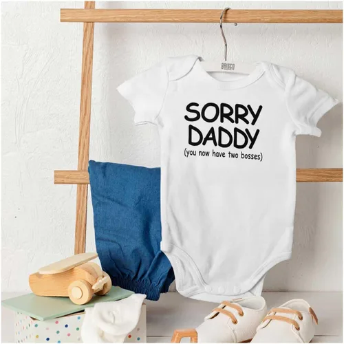 Vista 4 de Classic Teaze Nuevo papá ducha espolvorear regalo lindo bebé mameluco niños o niñas