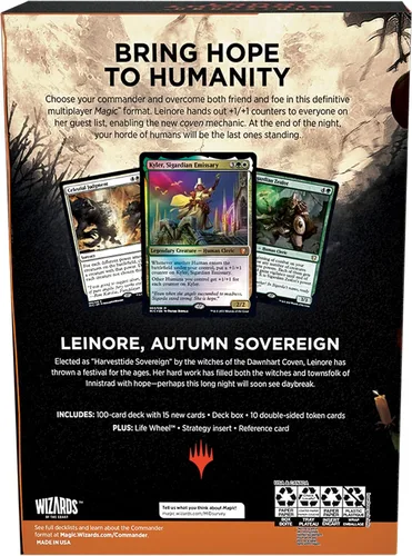 Vista 4 de Magic: The Gathering Innistrad: Caza de Medianoche Mazo de Comandante - Conjuros de Brujas (Verde-Blanco)