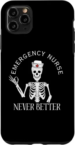 Vista 11 de iPhone 14 Funny ER Nurse ED Enfermera Sala de Emergencias Enfermera Halloween Regalos Caso