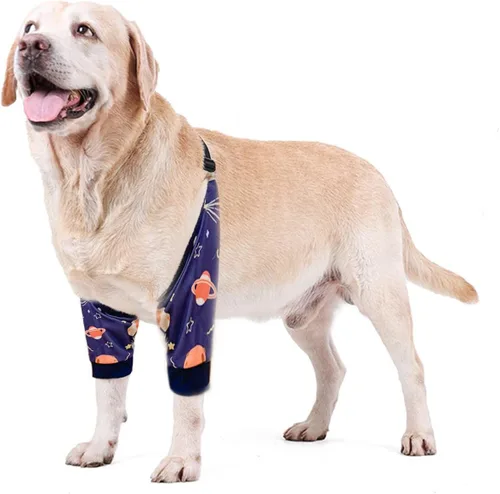 Vista 20 de Protector de codo para perro, coderas con almohadilla de malla para perros medianos y grandes para evitar lamer heridas (automóvil, 4XL)