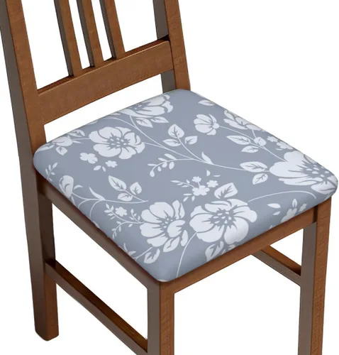 Vista 12 de Juego de 4 fundas de asiento para sillas de comedor, fundas de asiento elásticas modernas de mediados de siglo de los años 50, fundas de cojín