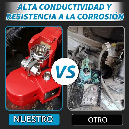 Vista 5 de Conectores de terminal de batería, terminales universales de batería de automóvil con collares adaptadores, conectores de batería para salidas