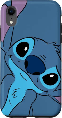 Vista 25 de Disney Lilo y Stitch Linda Carátula de Stitch en Color Gris Pizarra para iPhone 17