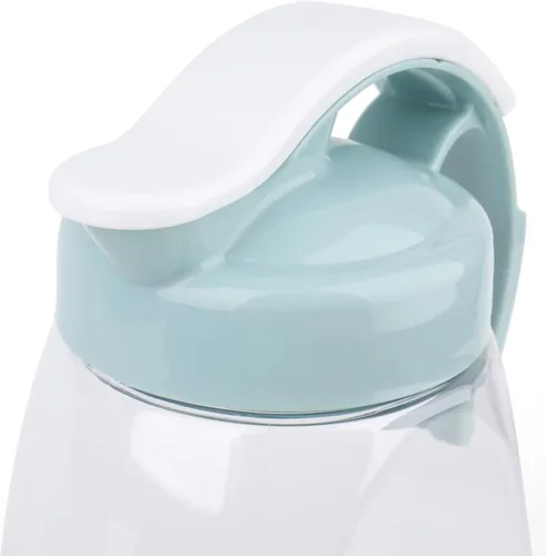 Vista 9 de Frcctre Paquete de 2 jarras de agua de plástico con tapa, jarra hermética transparente de 74 onzas para jugo, café, té helado, limonada, resistente