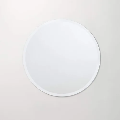 Vista 5 de Better Bevel - Espejo redondo sin marco, espejo circular de pared de baño de 24 pulgadas de diámetro con borde biselado