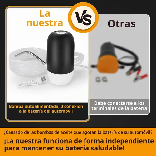 Vista 7 de Extractor de Bomba de Aceite, Bomba Eléctrica Mejorada de Cambio de Aceite Autoalimentada, No Necesita Ser Alimentada por el Automóvil, Bomba