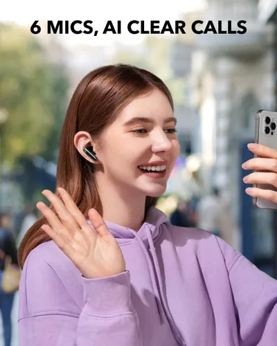 Vista 6 de Soundcore P40i by Anker Auriculares con cancelación de ruido con ANC adaptable (paquete de 2)
