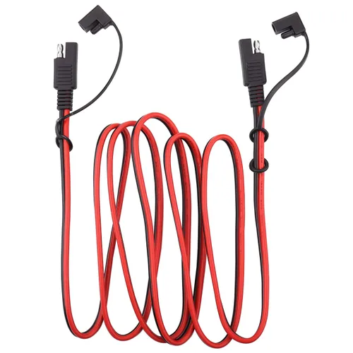 Vista 8 de iGreely Cable de extensión SAE – Arnés de cable de desconexión rápida SAE de 14 AWG para panel solar, batería, motocicleta, automóviles, tractor, 3