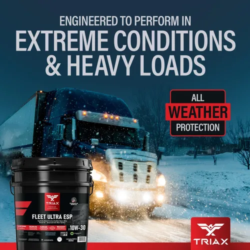 Vista 9 de TRIAX Fleet Ultra ESP 10W-30 API CK-4 - Mezcla sintética con licencia de moly y boro, aceite de motor diésel resistente, compatible con Volvo, Mack