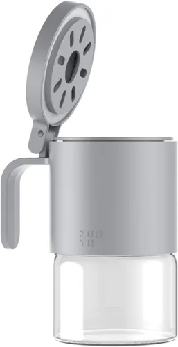 Vista 16 de Zuutii Tarros de vidrio para especias a prueba de humedad con cucharas, juego de 2 botellas de especias de 10 onzas / 10.1 fl oz, mini tarros