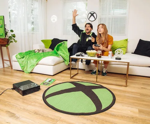 Vista 4 de Ukonic Xbox Logo - Alfombra de 39 pulgadas Tapete para interiores, alfombras decorativas para sala de estar y dormitorio