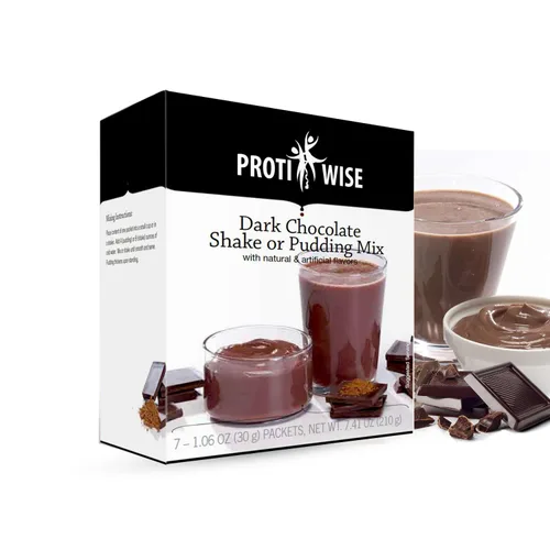 Vista 16 de ProtiWise Batido y pudín alto en proteínas 0.55 onzas de proteína, baja en grasa, baja en calorías, baja en azúcar Dieta KETO sin gluten
