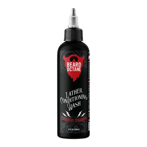 Vista 9 de Beard Octane Lavado de barba para hombres – Barbershop (Barbershop Colonia) – Champú diario suave para barba con manteca de karité – Limpia sin