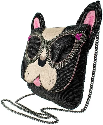 Vista 7 de Mary Frances Bolso bandolera Throw Me A Bone, Negro
