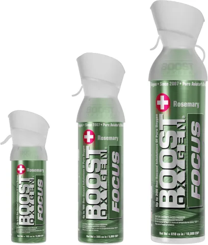 Vista 12 de Boost Oxygen Colección completa XL 12L, grande 10L, mediano 5L y tamaño de bolsillo 3L (paquete de 4) Four Different Can Sizes • No Added Aromas