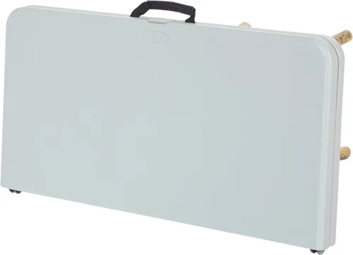 Vista 11 de Office Star - Juego de mesa y sillas cuadradas plegables de resina de 5 piezas, color gris claro