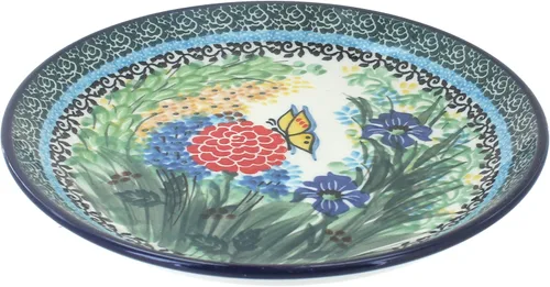 Vista 7 de Blue Rose - Plato de postre Blue Alyce - 7.75 pulgadas de diámetro - Hermoso plato para pasteles, aperitivos o aperitivos