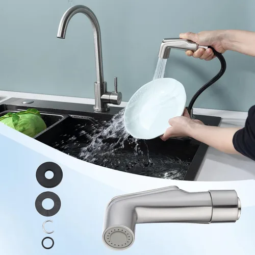 Vista 3 de Repuesto de Rociador para Fregadero de Cocina, Accesorio de Rociador de Fregadero de Ajuste Universal, Rociador para Fregadero de Cocina, Repuesto