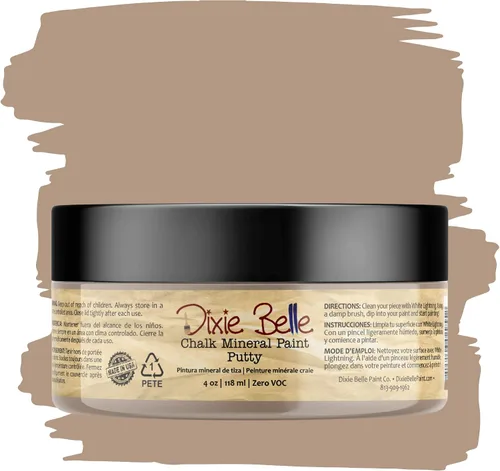 Vista 283 de Pintura para muebles con acabado de tiza Dixie Belle Paint Company - Amatista (4oz) - Pintura mineral de tiza chic púrpura profundo mate
