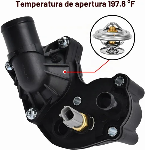 Vista 3 de Kit de montaje de carcasa de termostato EVIL ENERGY, 2L2Z8592AA, Compatible con Explorer Sport 2002-2010 y Mercury Mountaineer V6 4.0L